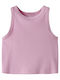 Kids' Crop Top Sleeveless Pink