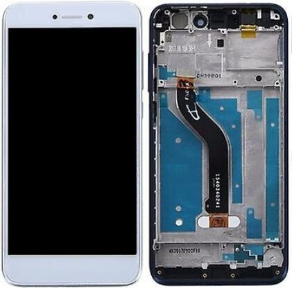 O ecran cu Mecanism Tactil și Cadru pentru HUAWEI P8 LITE 2017 (Alb)