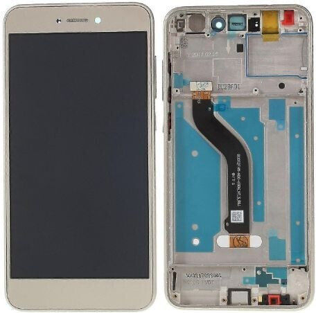O ecran cu Mecanism Tactil și Cadru pentru HUAWEI P8 LITE 2017 (Auriu)