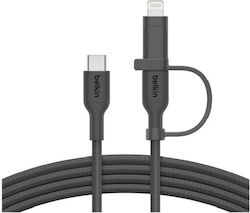 Belkin USB към Type-C / Lightning Multi-port Кабел 1.5м CAC003HQ1.5MBK