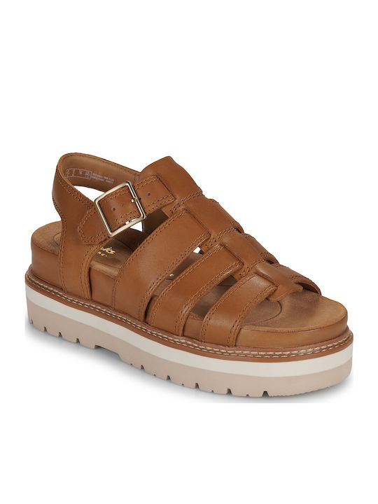 Clarks Orianna Twist Leder Flache Sandalen für ...