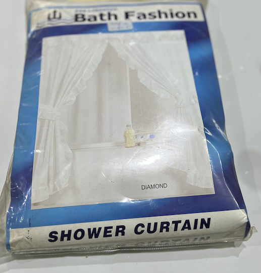 San Lorentzo Shower Curtain White