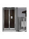 Καμπίνα Τοίχο Τοίχο Aquarelle Venia 110 V110185.65s 66-70x185υ Γραμμές Ασημί