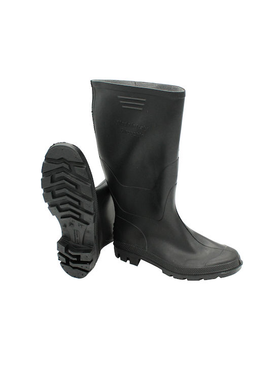 High 43 Work Wellies Black