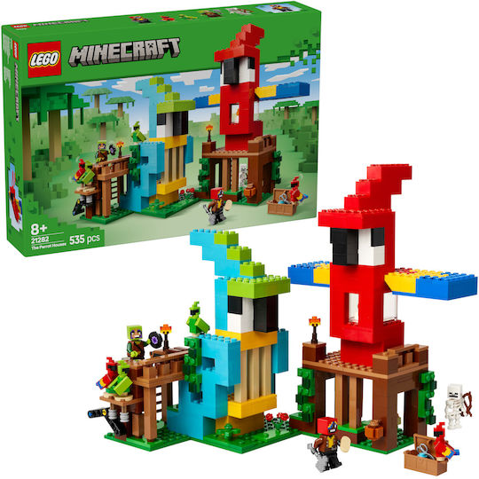 LEGO Minecraft Parrot Houses for Ages 8+ 535 Pieces