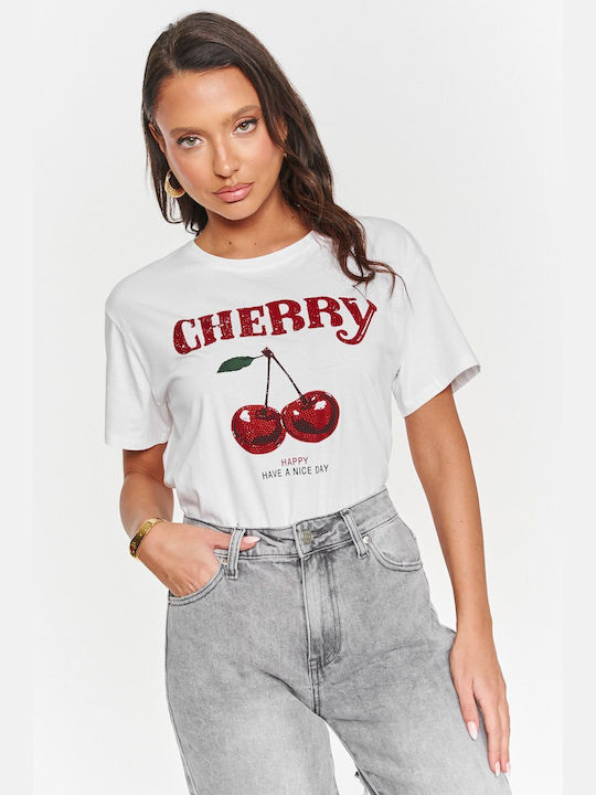 Γυναικείο T-shirt Άσπρο