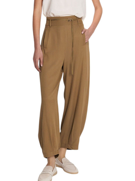 Women's Fabric Trousers Khaki