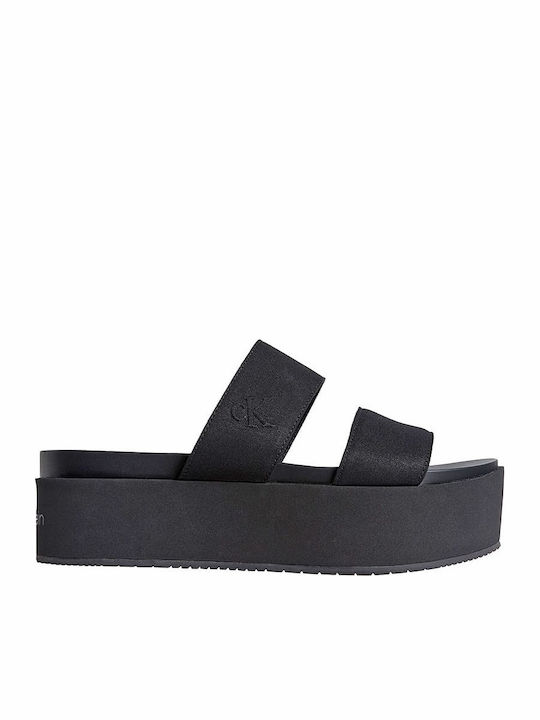 Γυναικεία Σανδάλια Flatforms Μαύρα