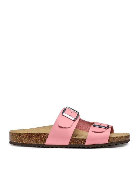Geox D Brionia Γυναικεία Σανδάλια Ροζ