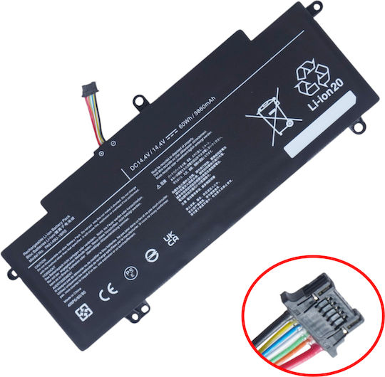 Батерия за лаптоп за Toshiba Tecra Z40 Z40t Z50 Pa5149u Pa5149u-1brs 14.4v 60wh 3860mah гъвкав кабел 7 пина Код 1-bat0833