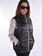 Women's Short Lifestyle Jacket for Winter Black