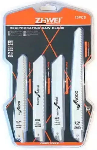 Set of 10 Reciprocating Saw Blades Zhwei Tools