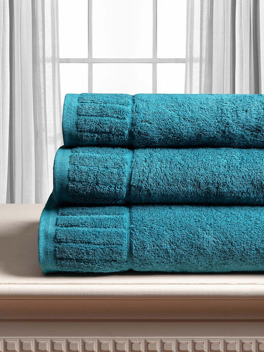 Silk Fashion Melodia 40x60cm Teal Bath Towel We...