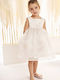 Baby Bloom White Baptism Dress made of Tulle