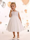 Baby Bloom Alb Rochie de Botez