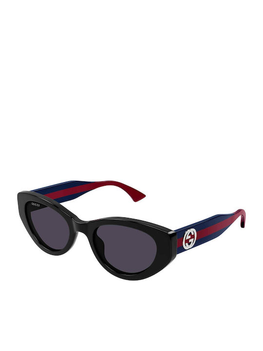 Gucci Women's Sunglasses with Black Plastic Fra...