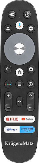 Kruger & Matz Compatible TV Remote Control IL0372 for Kruger&Matz TVs