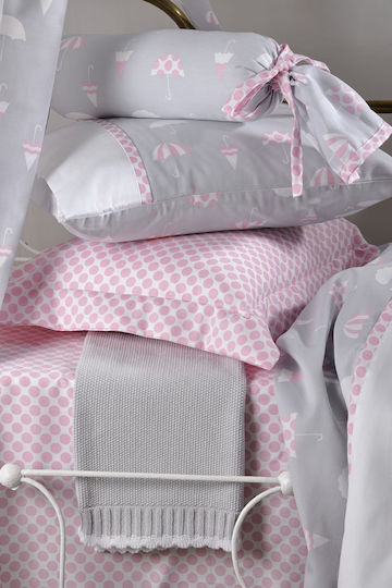 Down Town Home Kinder Kissenbezüge Set Baumwollsatin 52x75cm Gray