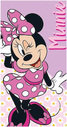 Microfiber Beach Towel Minnie Pink 140x70cm Dis...