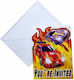 Rally Car Party Invitations 8 pcs