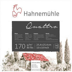 Bloc de schițe Hahnemuhle Quattro 25,4x25,4 cm