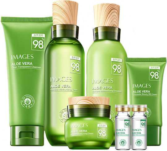 Bioaqua Images Aloe Vera Set Îngrijire pentru Hidratare 7buc