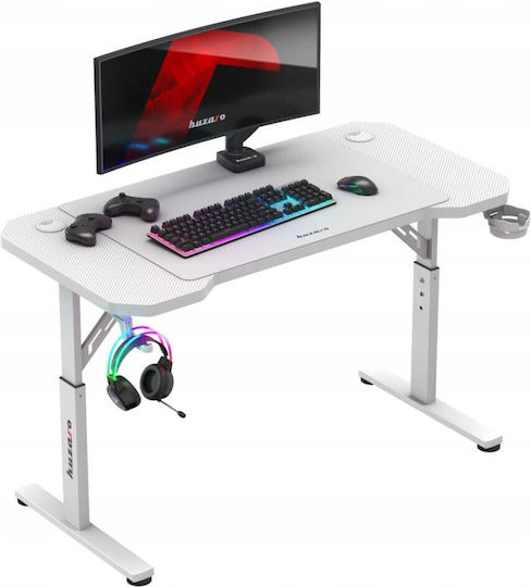 Γραφείο Gaming Hero με Ρυθμιζόμενο Ύψος 120x60x56εκ. White Γραφείο Gaming Hero με Ρυθμιζόμενο Ύψος 120x60x56εκ. White