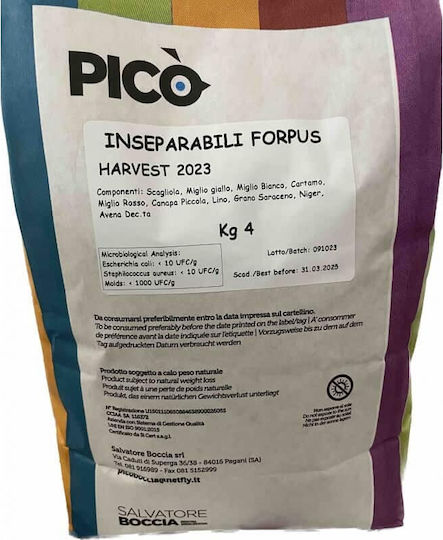 Pico Inseparabili Forpus Μείγμα Lovebirds & Parrotlets 20kg