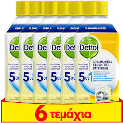Dettol Απολυμαντικό Λεμόνι 6τμχ
