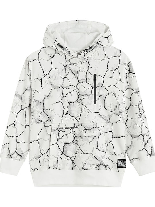 Детски Суичър с Качулка White