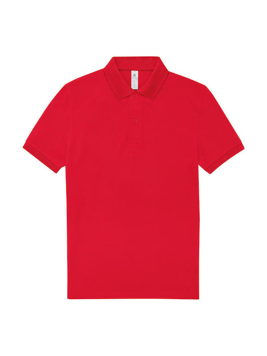 B&C Men's Promotional Polo T-Shirt Red
