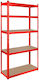 Rebel Dexion Regal Verzinkt 90x40x180cm mit 5 Regalen Gesamtbelastbarkeit 750kg