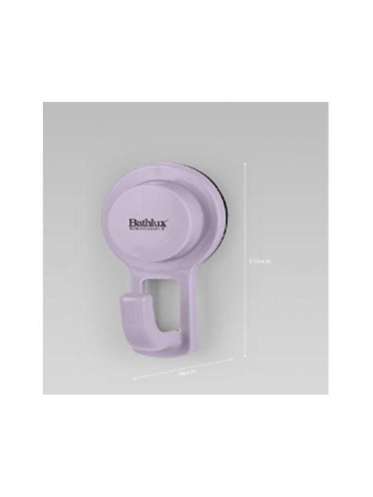 SDS Single Wall-Mounted Bathroom Hook Pink