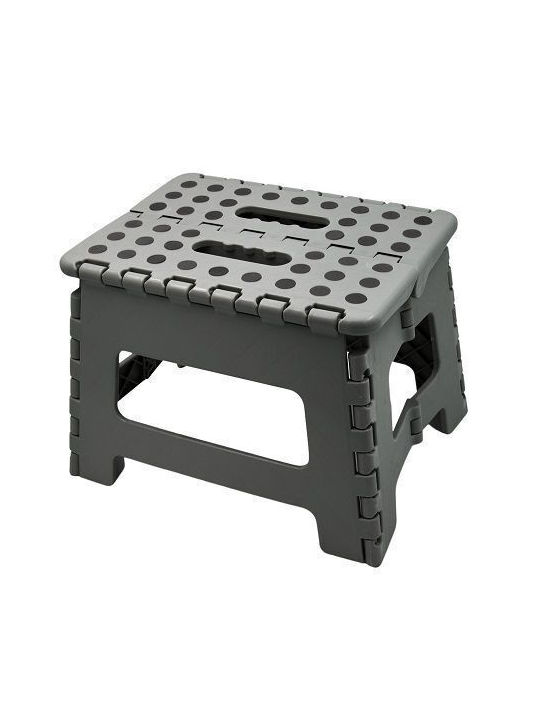 Plastic Outdoor Stool Grey 39x32x40cm
