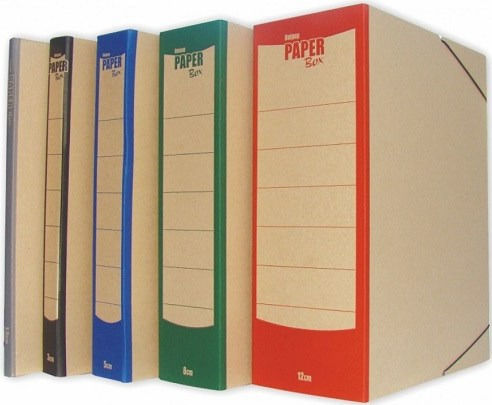 Uni Pap Paper File Box with Rubber Band 25x5x25cm (Μiscellaneous Designs/Colors)