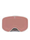 Snob Milano Ski- & Snowboardbrille Erwachsene Weiß mit Linse Spiegel in Rosa Farbe