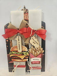 Easter Candle Couple "You're the Burger to My Fries"