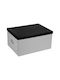 Paper Storage Box with Lid White 40x30x20cm 1pcs