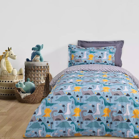 Das Home Sheet Set Single from Cotton & Polyester 4928 Blue, Grey 170x260cm 3pcs