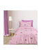 Das Home Sheet Set Single from Cotton & Polyester 4933 Pink 170x260cm 3pcs