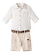 Kinder-Set mit Shorts Sommer 3Stück Ecru, Beige