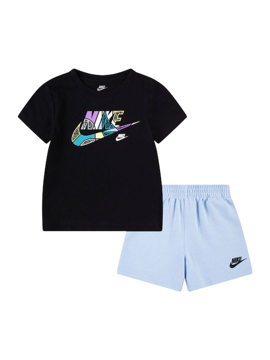 Nike Παιδικό Σετ με Σορτς Καλοκαιρινό 2τμχ Μαύρο