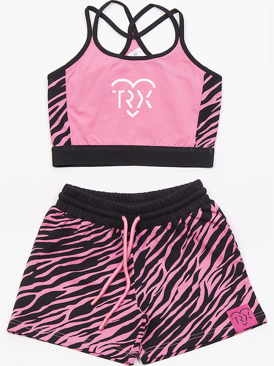 Trax Kinder-Set mit Shorts Sommer 2Stück Fuchsia