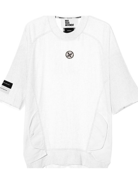 Mod Wave Movement Blouse White