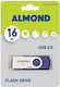 Almond Twister 16ГБ USB 3.0 Стик Син