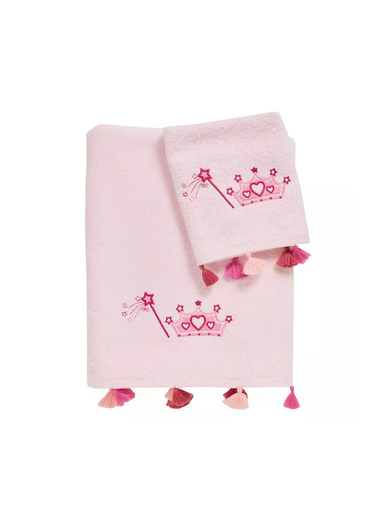 Das Home Σετ Βρεφικές Πετσέτες 2τμχ 4963 Pink Βάρους 480gr/m²