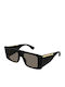 Gucci Unisex Sunglasses With Black Horn-Rimmed Frame And Grey Lens GG1888S 001