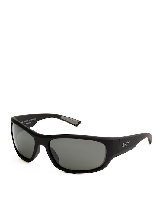Maui Jim Ανδρικά Γυαλιά Ηλίου με Μαύρο Κοκκάλινο Σκελετό και Μαύρο Polarized Φακό 682-02