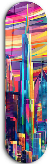 Πίνακας Γυάλινος Los Angeles 226sng1164 20x80cm Multi Wallity Κάθετοι Γυαλί