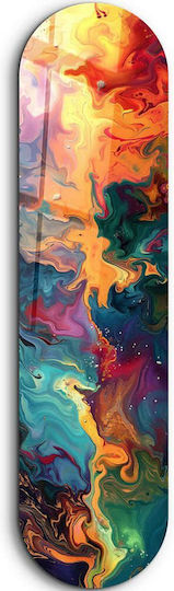 Πίνακας Γυάλινος Abstract Paint Waves 226sng1116 20x80cm Multi Wallity Κάθετοι Γυαλί